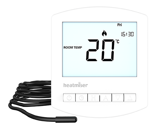 Uitgang overeenkomst Bemiddelen Heatmiser Slimline-E thermostaat (Elektrische vloerverwarming) - Electric  Comfort